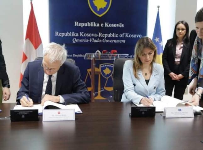 Kosova dhe Konfederata e Zvicrës, nënshkruan marrëveshje për ndihmë të Ndërsjellë Juridike në Çështjet Penale