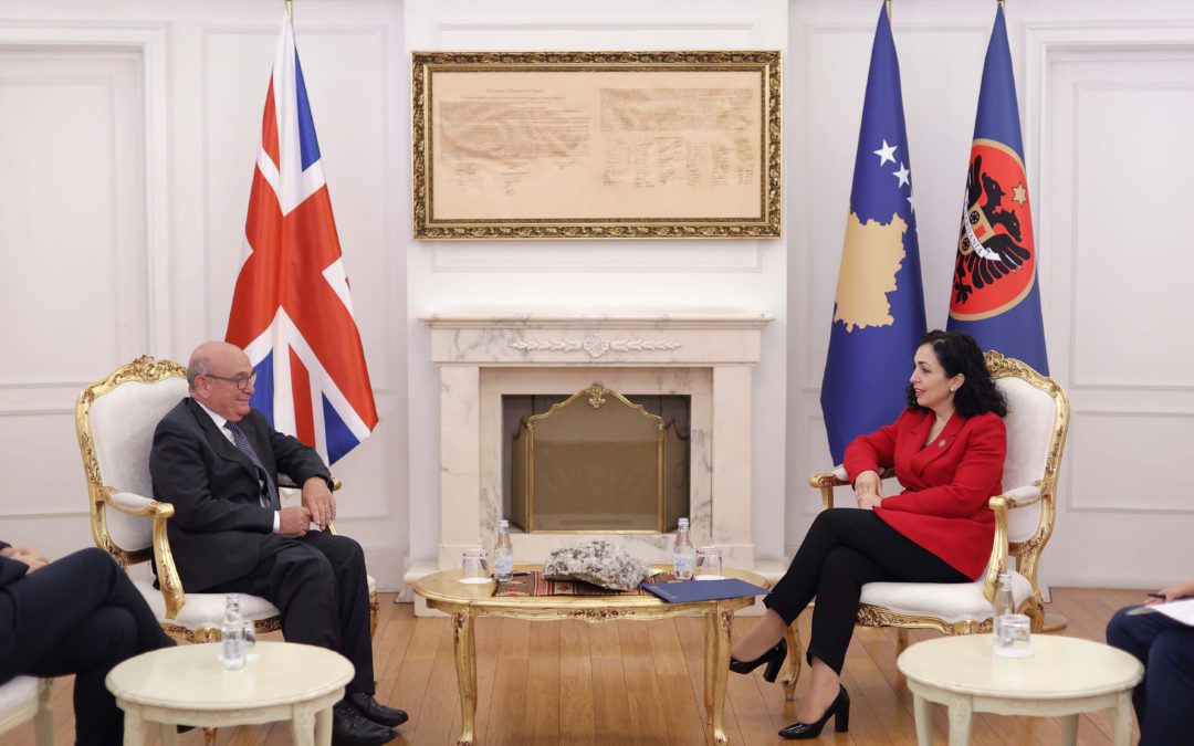 Osmani- Sir Peach: Të vazhdohet koordinim me Mbretërinë e Bashkuar si një nga aleatët kryesor dhe historik të Kosovës