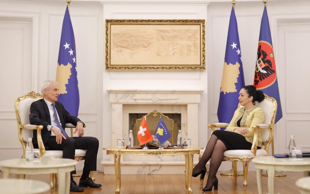 Presidentja Osmani kërkon edhe më tej mbështetjen zvicerane ndaj Kosovës në procesin e anëtarësimit në KE