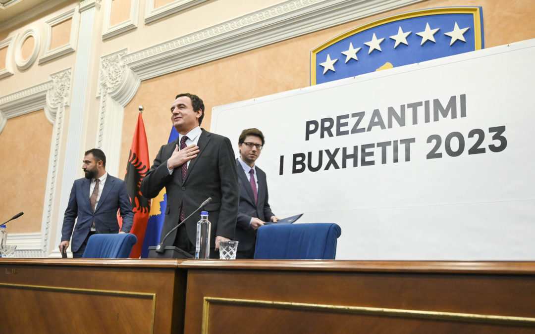 Kryeministri Kurti prezanton buxhetin e vitit 2023 para qytetarëve të Komunës së Prishtinës