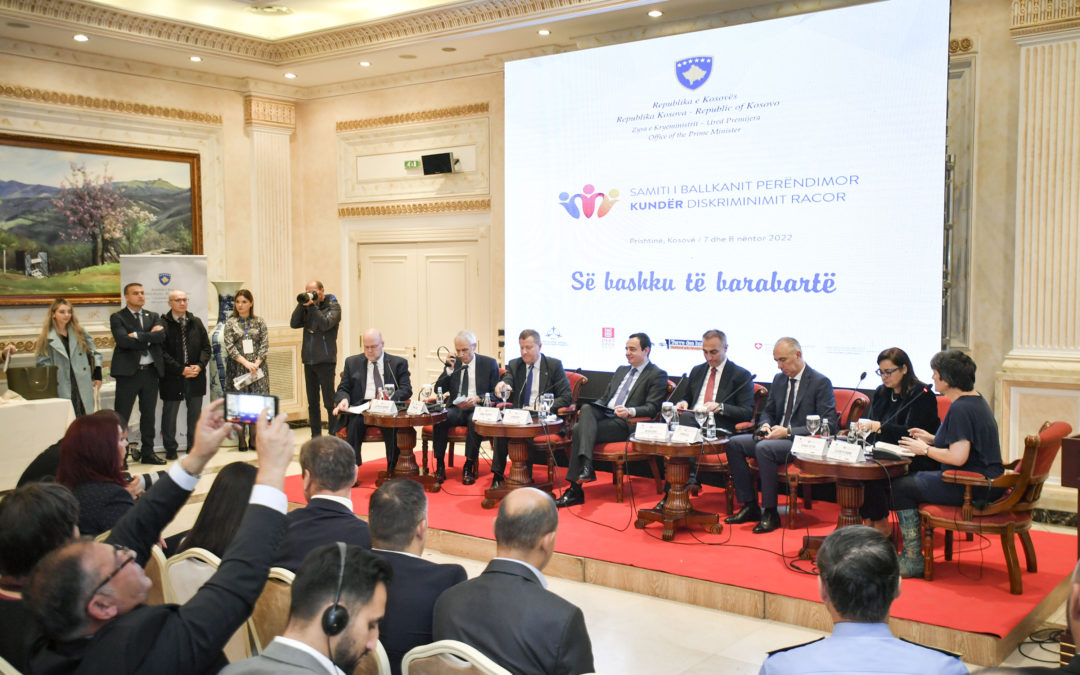Qeveria e Kosovës oganizon Samitin e Ballkanit Perëndimor kundër Diskriminimit Racor