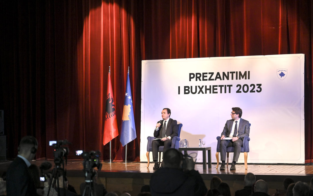 Kryeministri Kurti prezanton buxhetin e vitit 2023 para qytetarëve të Komunës së Mitrovicës