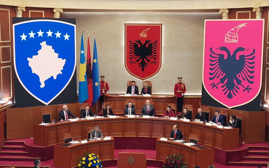 Fillon punimet mbledhja e përbashkët e Kuvendit të Kosovës dhe Kuvendit të Shqipërisë