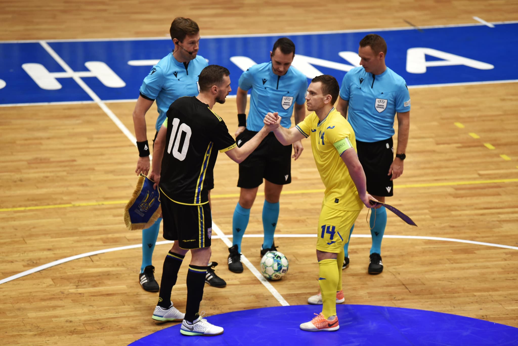 MKRS-Me moton, Liri për Ukrainën, Kosova qëndron me ju, është zhvilluar ndeshja mes Kombëtares së Kosovës në futsall dhe asaj të Ukrainës