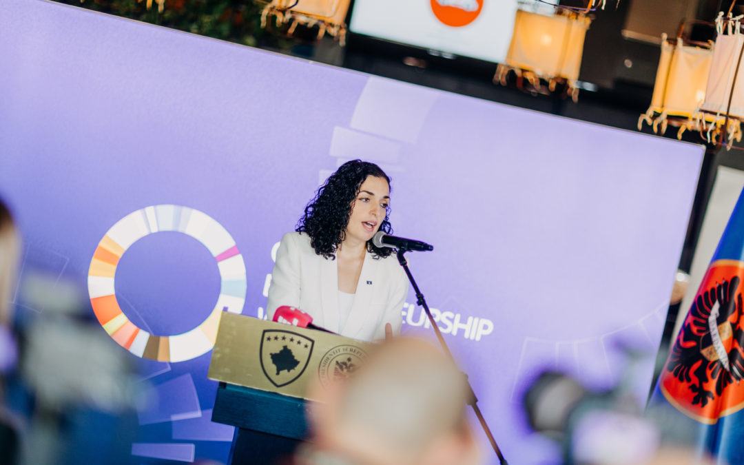 Osmani merr pjesë në hapjen zyrtare të Javës Globale të Ndërmarrësisë në Kosovë