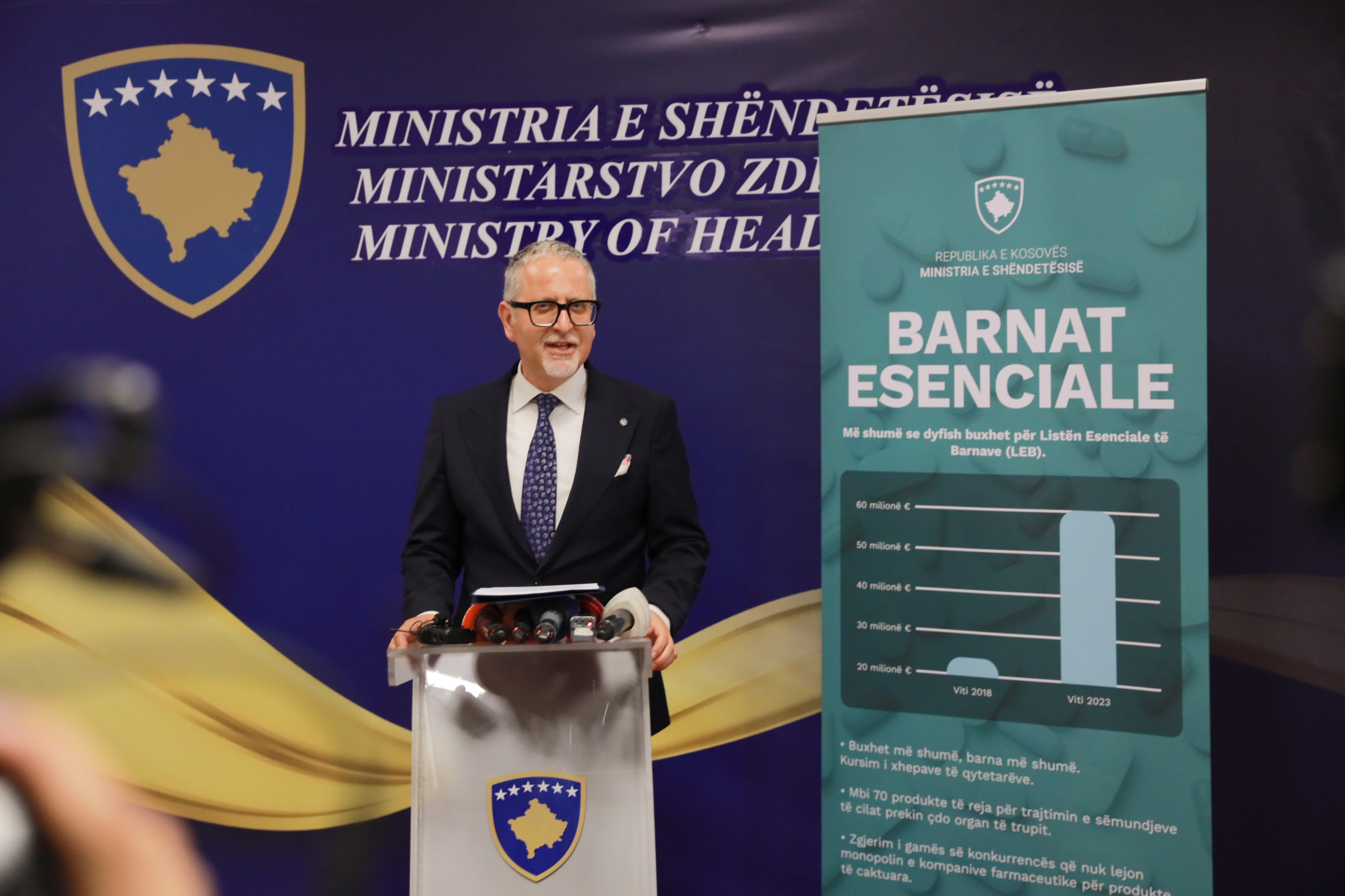 Vitia: 60 mil. € janë ndarë për listën esenciale të barnave, më shumë se dyfish krahasuar me vitin 2018