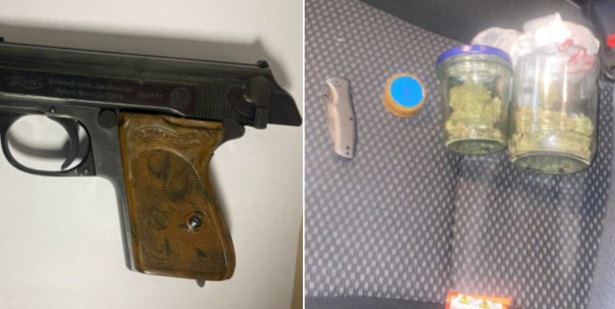Policia: Sekuestrohet një armë zjarri dhe substanca të dyshuara narkotike, arrestohen pesë persona