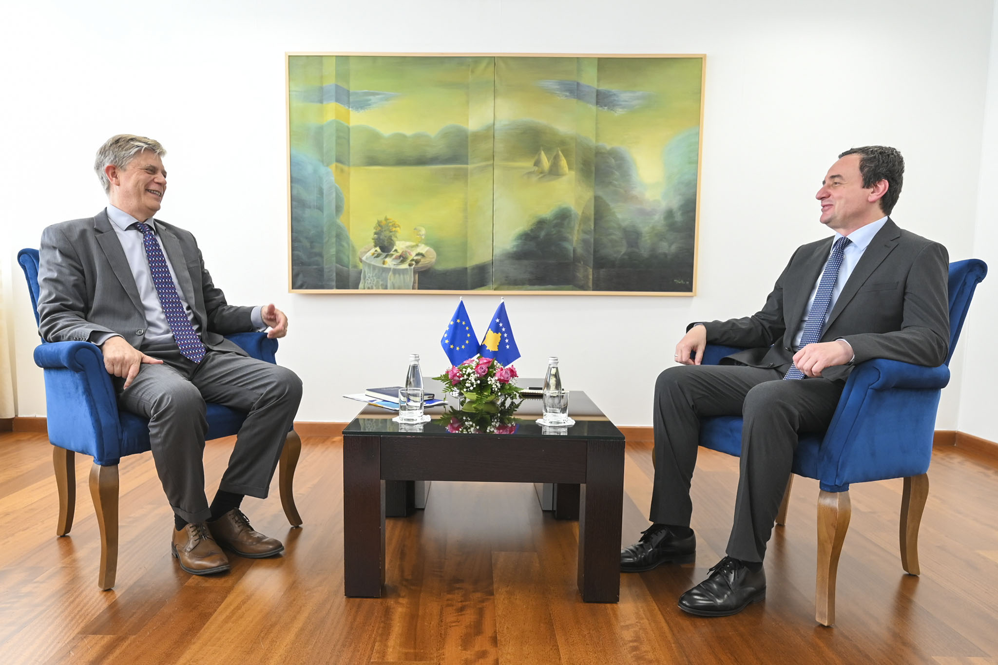 Kurti pret në takim lamtumirës shefin e EULEX-it, Wigermark, i uron suksese të mëtejme në përgjegjësitë e radhës