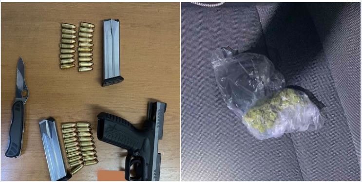 Policia arreston dy persona dhe sekuestron një armë dhe 13 gram substancë narkotike