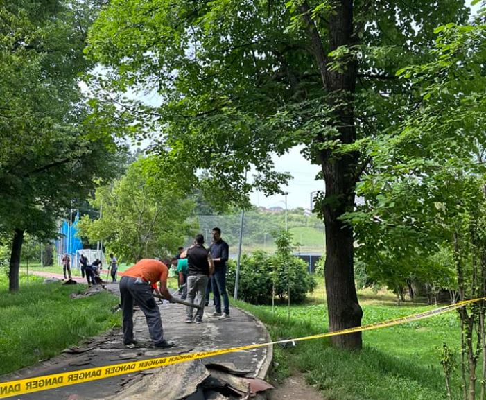 Komuna e Prishtinës: Në lagjen Taukbahqe fillon renovimi i shtegut për ecje dhe vrapim