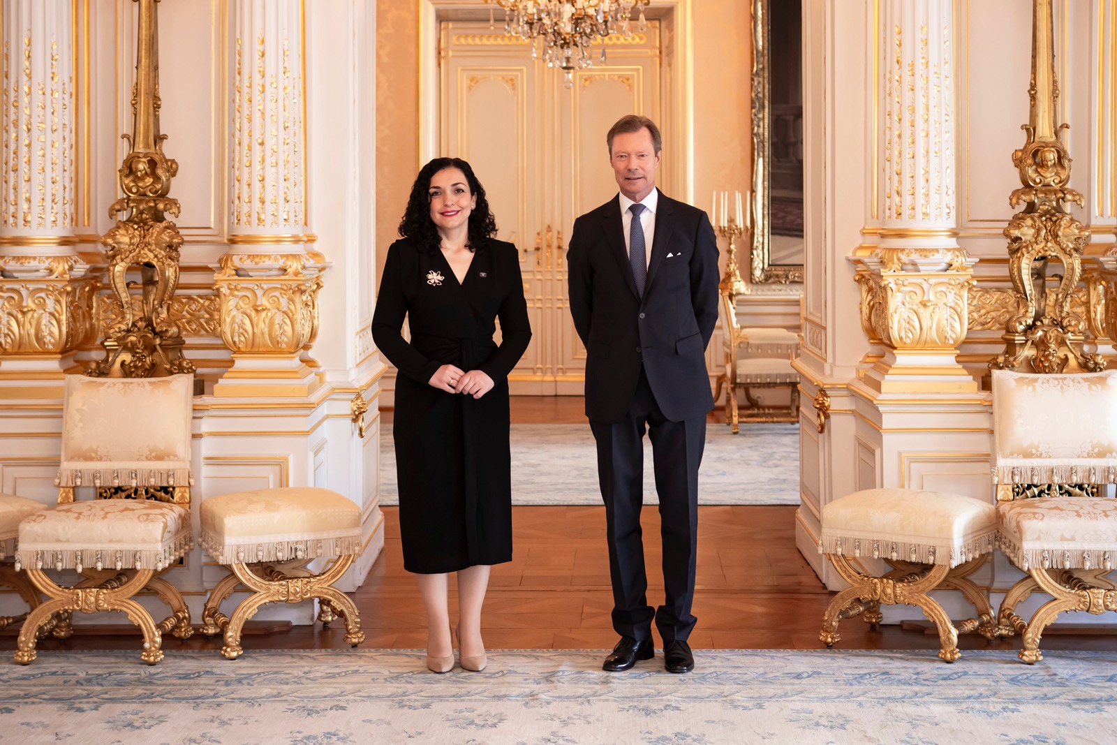 Presidentja Osmani pritet në takim nga Duka i Madh i Luksemburgut, bisedojnë për paqe dhe stabilitet afatgjatë