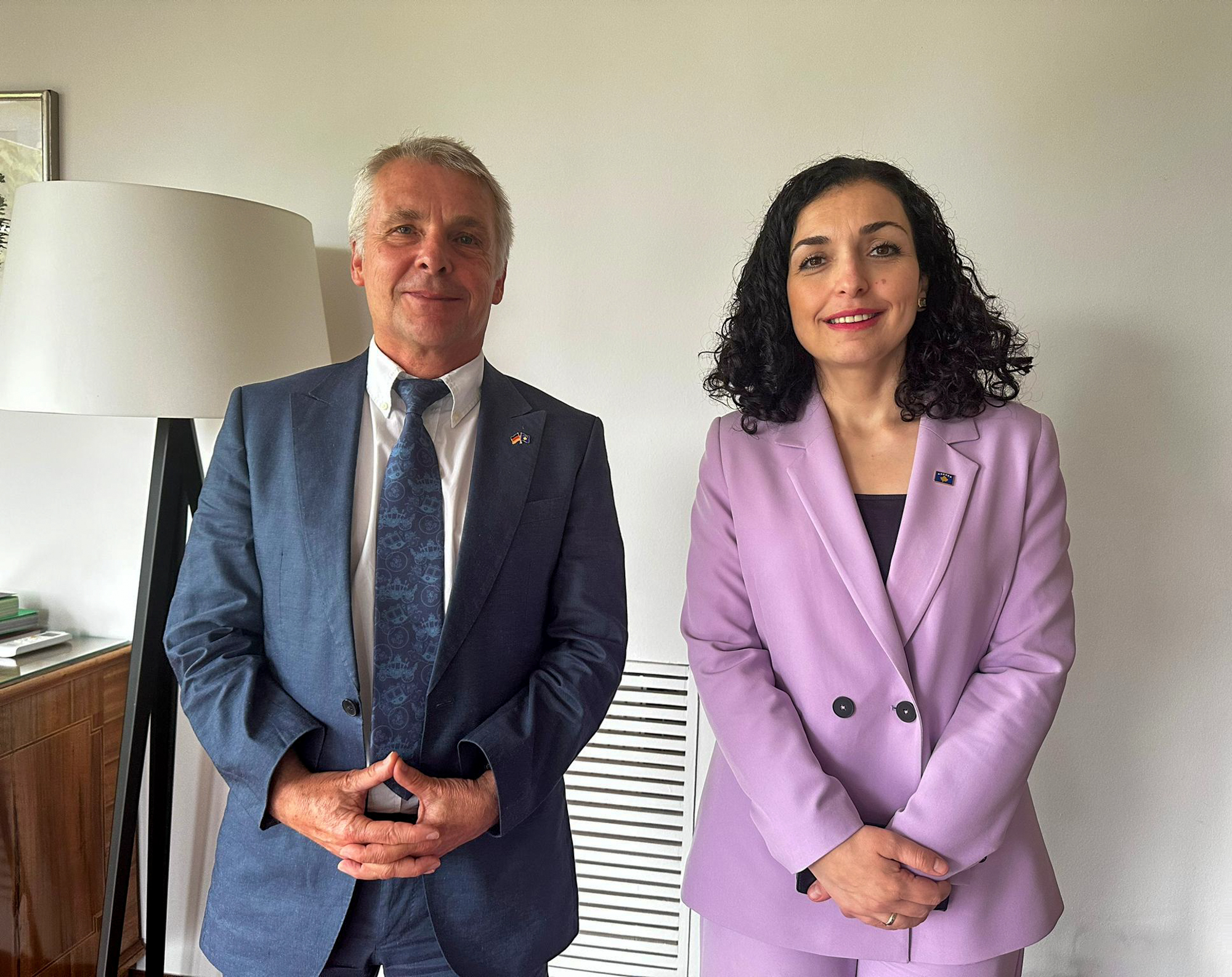 Osmani- Rohde: Gatishmëri për koordinim të ngushtë me Gjermaninë në ruajtjen e paqes dhe stabilitetit në vend dhe rajon