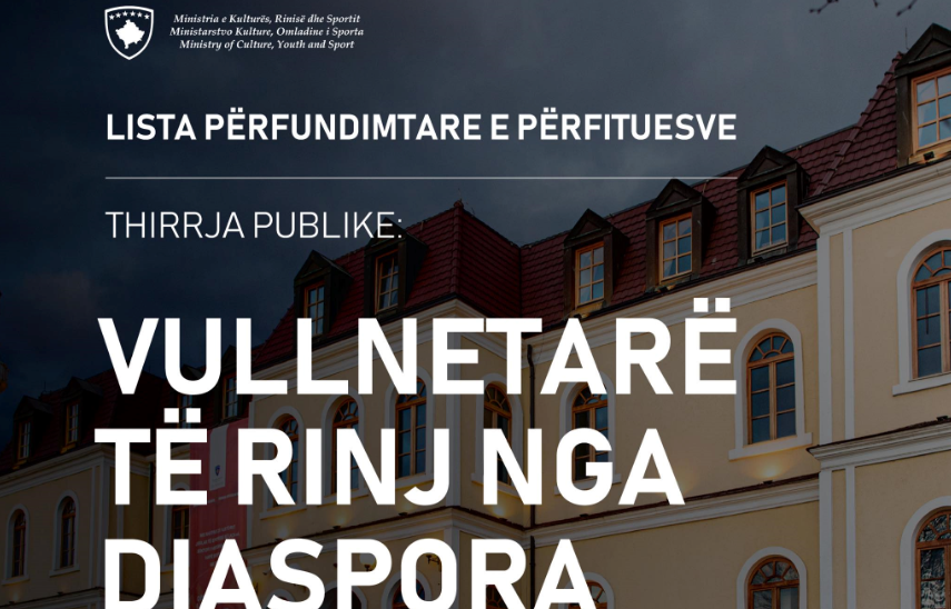 Të rinjtë e disaporës, “Youth Diaspora Volunteers”, i bashkohen organizatave të kulturës, rinisë dhe sportit në Kosovë