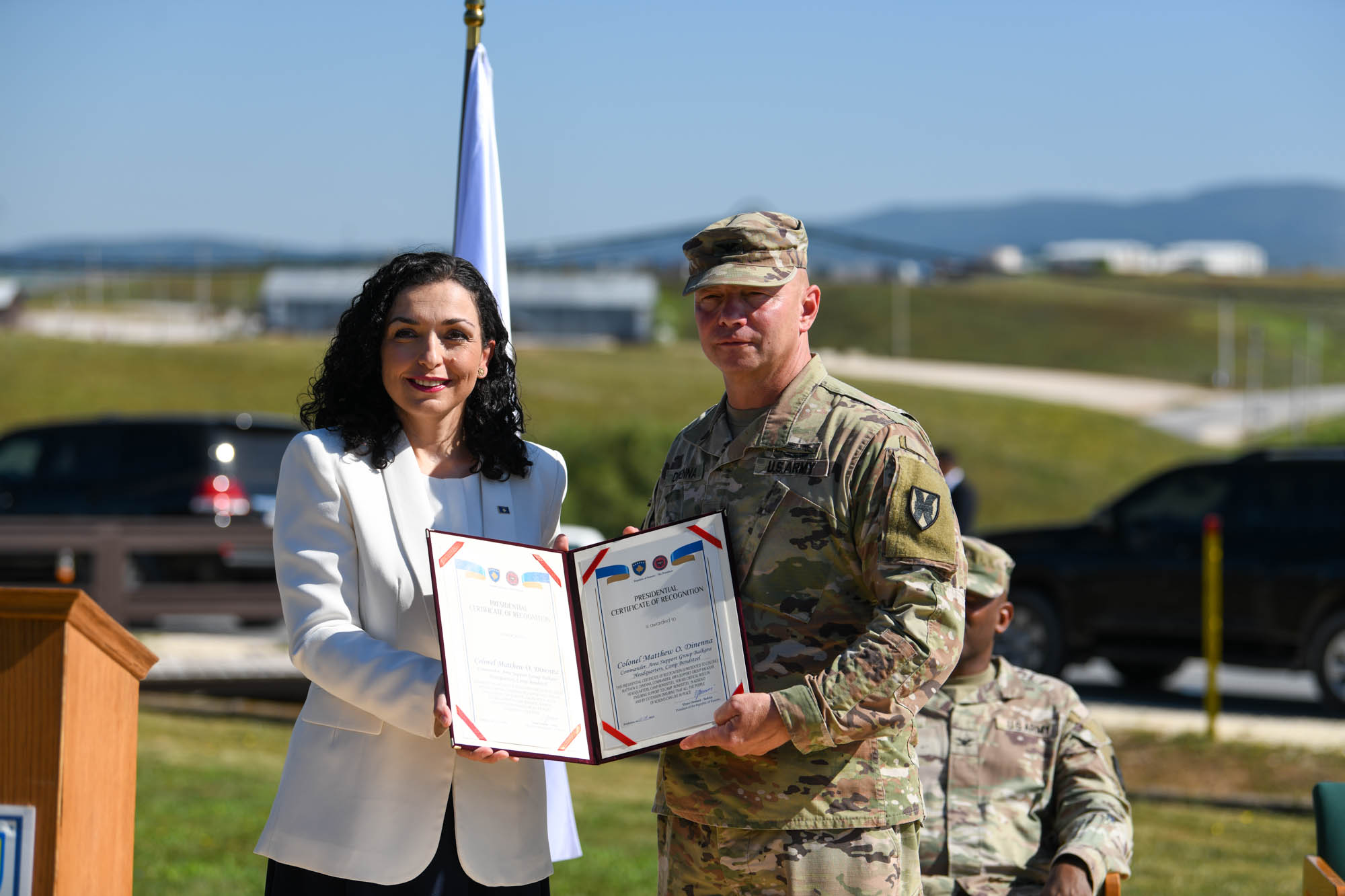 Presidentja Osmani: Prezenca e ushtrisë amerikane në Kosovë, garanci e stabilitetit dhe sigurisë në vend