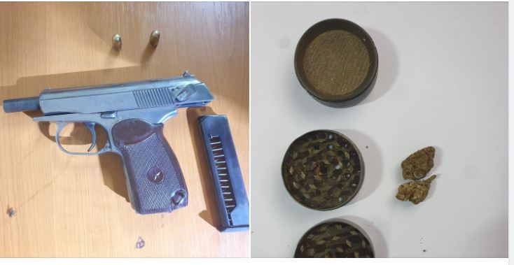 Policia: Në një rast kanosje arrestohen dy persona dhe konfiskohen armë dhe substanca narkotike