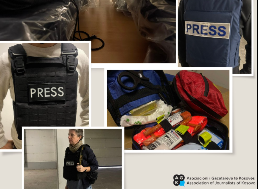AGK: Bëhet shpërndarja e mjeteve mbrojtëse për gazetarët që raportojnë nga terrenet me rrezikshmëri
