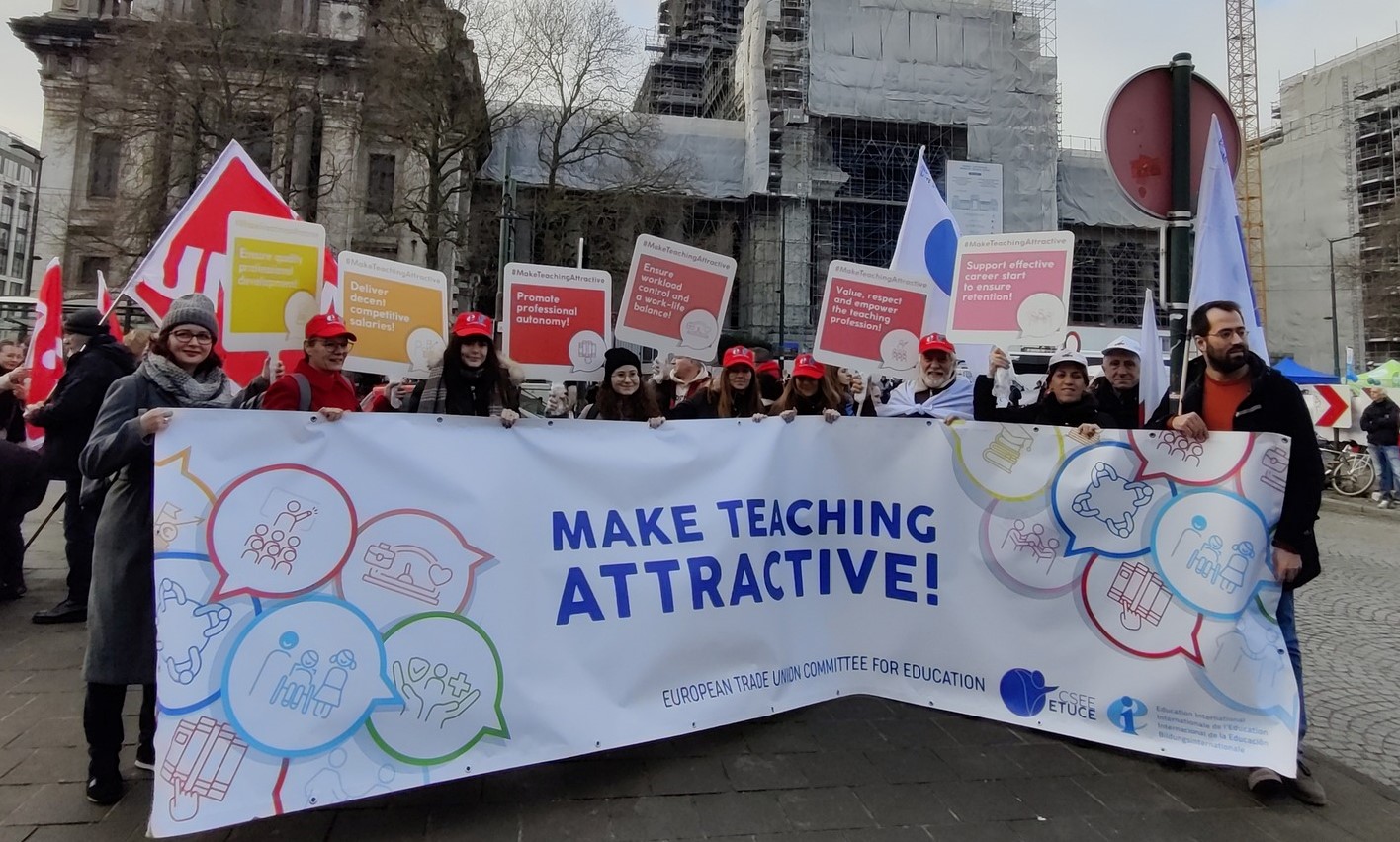 Përfaqësuesit e SBASHK marrin pjesë në demonstratën e organizuar në Bruksel